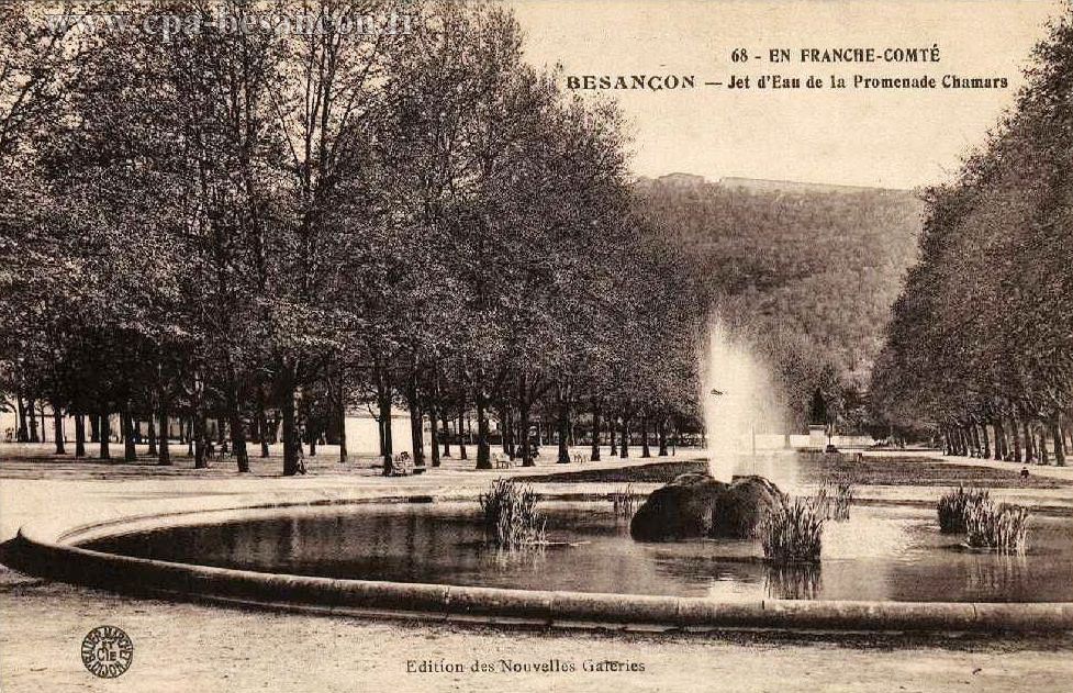 68 - EN FRANCHE-COMTÉ - BESANÇON - Jet d'Eau de la Promenade Chamars